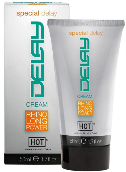 DELAY CREAM - RHINO LONG POWER [Hot] 50 ml