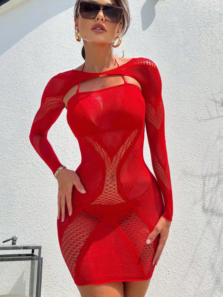 #JETSET - MINIKLEID UND BOLERO [Snap Shot] rot