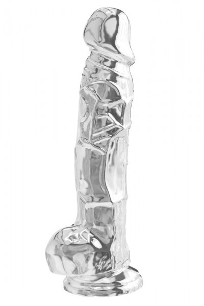 DIAMOND DICKS - DILDO 8" [Get Real by ToyJoy ] transparent