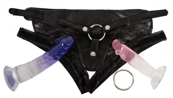 STRAP-ON KIT FOR PLAYGIRLS [You2Toys] schwarz/lila/pink