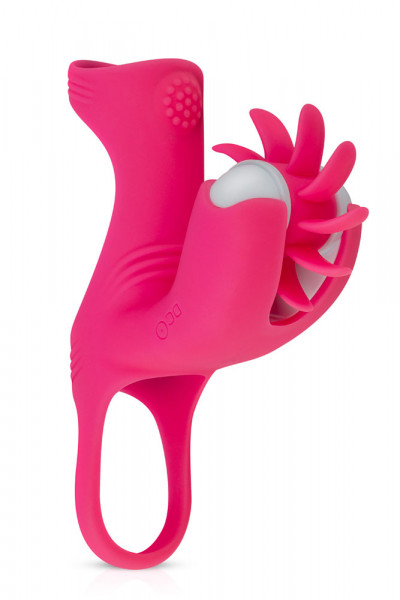 PENISMANSCHETTE MIT STIMULATOR [Teazers by Easy Toys] pink/weiss