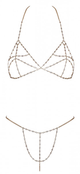 KETTEN-BIKINI [Cottelli Accessoires] gold